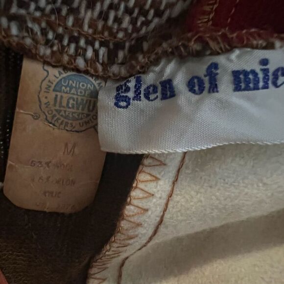 Vintage Glen of Michigan Union Tag Wool Patchwork Peasant Skirt Size Medium - Picture 6 of 6